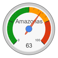 Amazonas: 93%